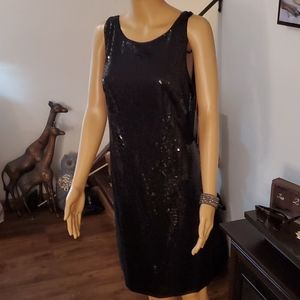 Size 8 Cynthia Rowley Black Sequin Dress NWT